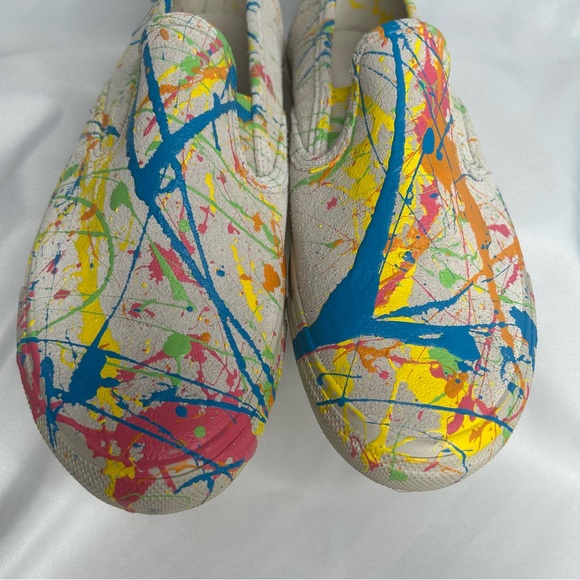 SPERRYS Mens Topsider Slip On Loafer with Paint Splatter detail - Picture 6 of 7